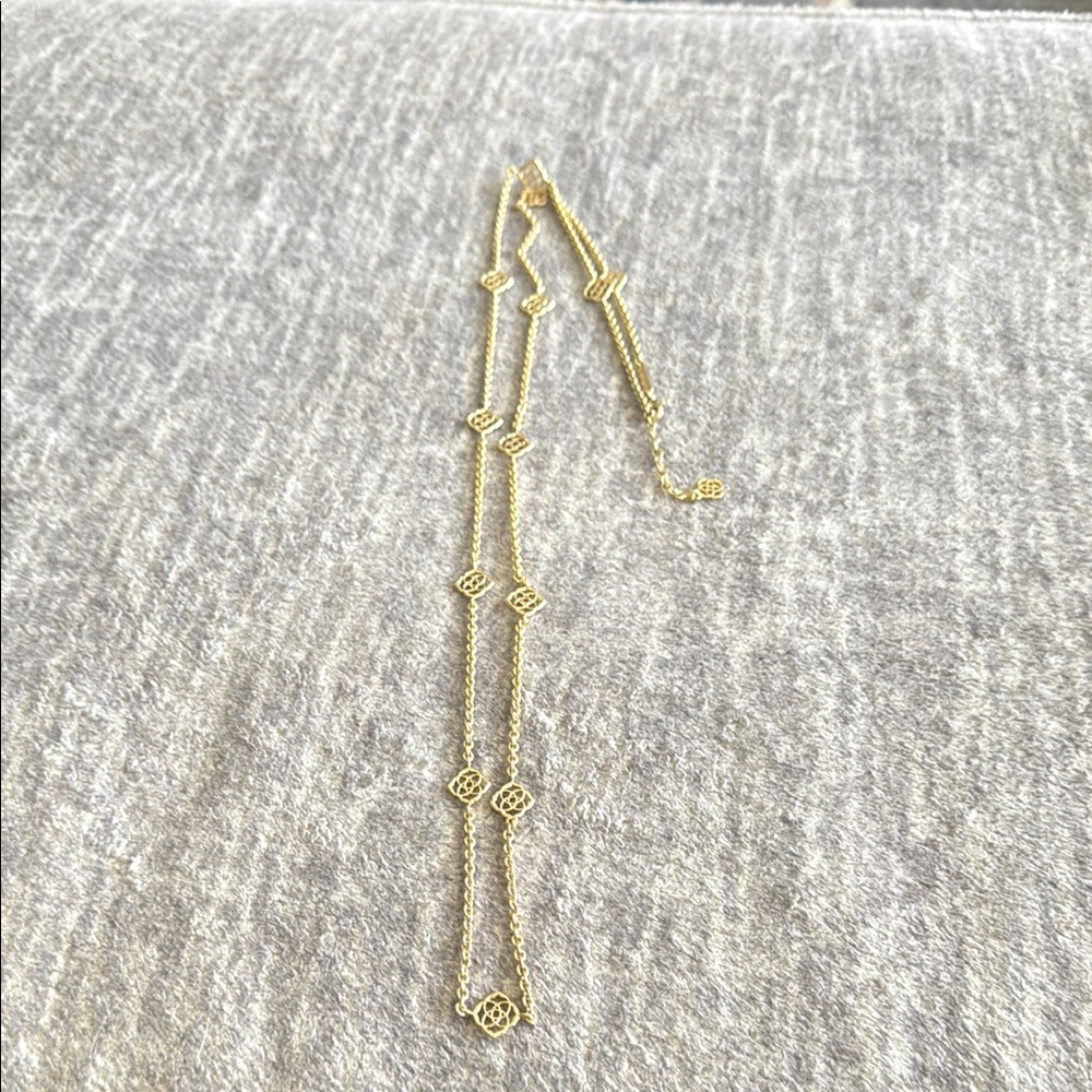 Kendra Scott Gold Chain Necklace with Geometric Accents